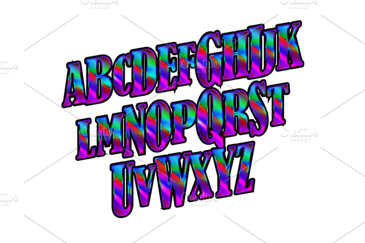 Childish capital letters., a Graphic by Aromeo (Photo 2 of 2)