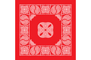 Set Of 4 Paisley Bandana's VI, a Pattern Graphic by Bakhtiozin art graphic (Thumbnail 4 of 5)