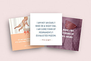 Mom Life Quote Templates Canva, a Social Media Template by DeeBeeDesign (Thumbnail 2 of 9)