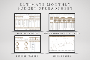 Digital Monthly Budget Template