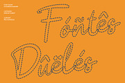 CS Soraya Dashed, a Script Font by Craft Supply Co. (Thumbnail 7 of 8)