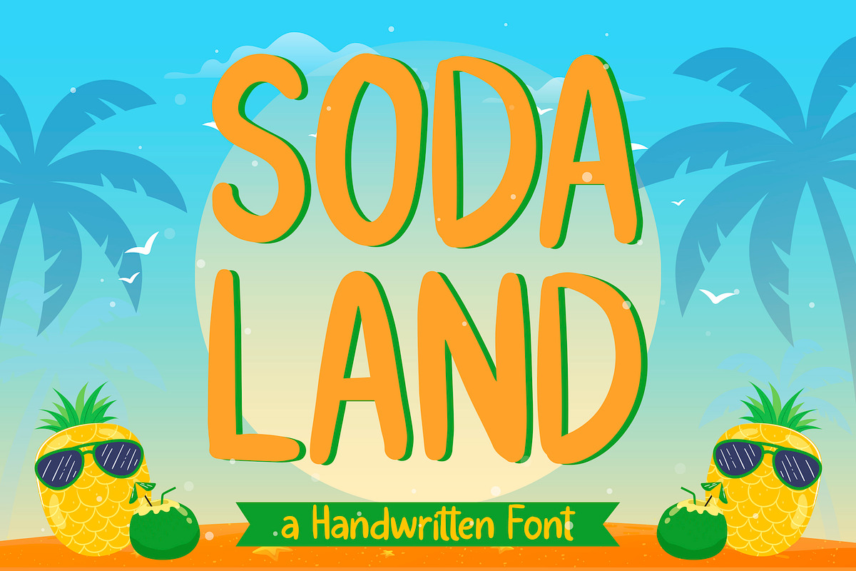 Soda Land - Handwritten Font, a Handwritten Font by Typefactoryco (Photo 1 of 8)