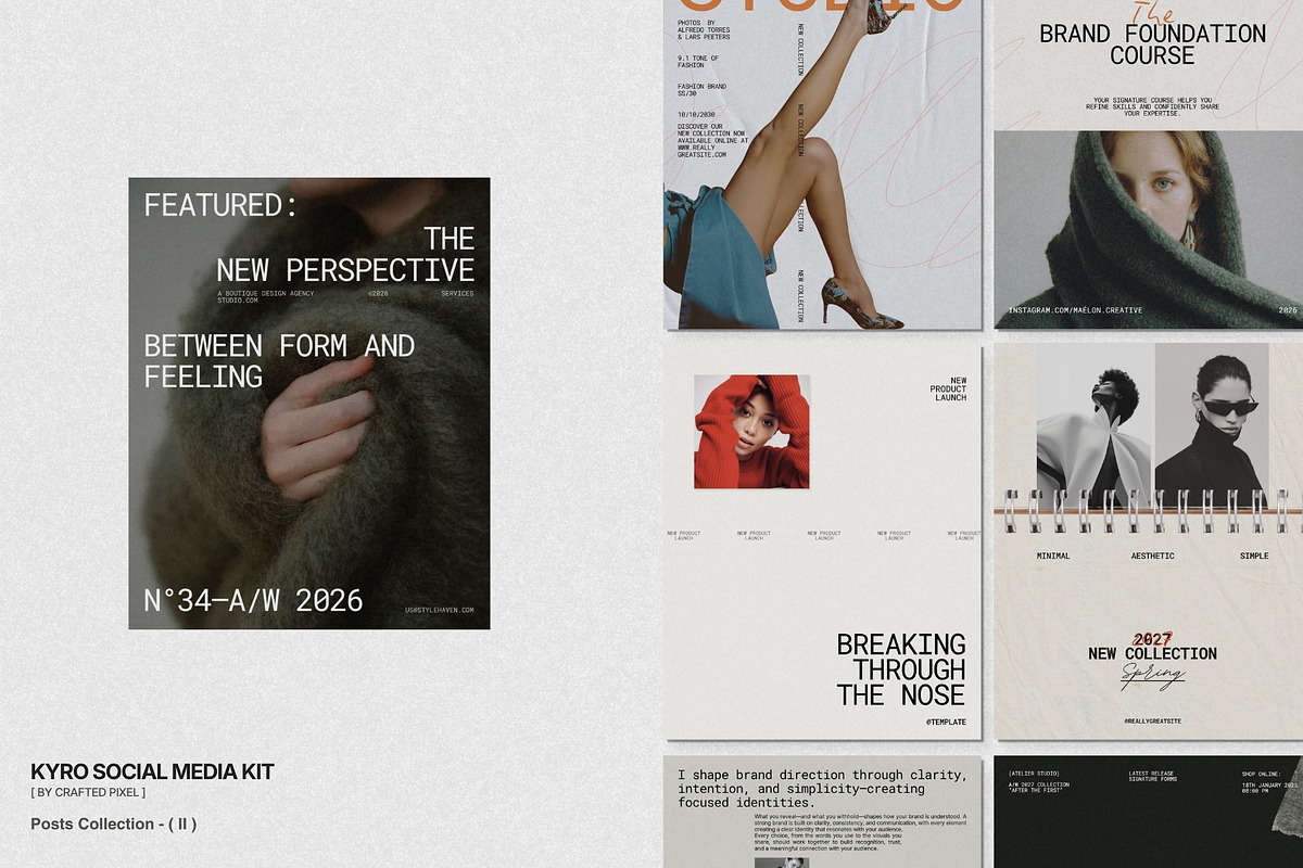 KYRO | Social Media Kit (II), a Social Media Template by Crafted Pixel (Photo 3 of 10)