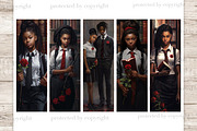 Dark Academy Bookmarks | Ephemera, a Person Illustration by GlamArtZhanna (Thumbnail 3 of 3)