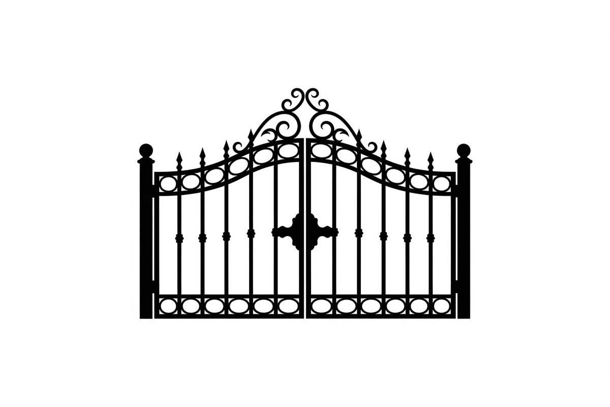 Ornate Wrought Iron Gate Vector Bund, an Illustration by Designs_River (Photo 32 of 47)