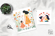 Mother and Child Ride Illustrations, an Illustration by ikarifq shop (Thumbnail 3 of 4)