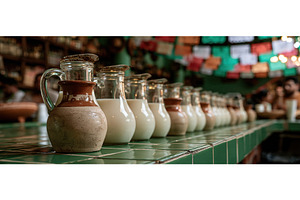 Traditional Pulque Bar With Clay, a Food & Drink Photo by piter.goskov