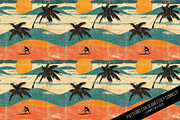 Retro Surfing Seamless Digital Paper, a Pattern Graphic by Chromolume Studio (Thumbnail 13 of 15)