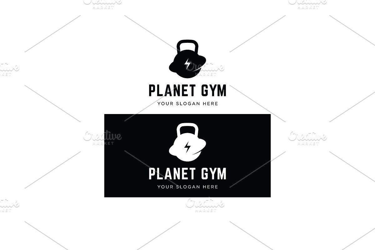Creative fitness gym logo design., a Branding & Logo Template by LOGOCREATIVE