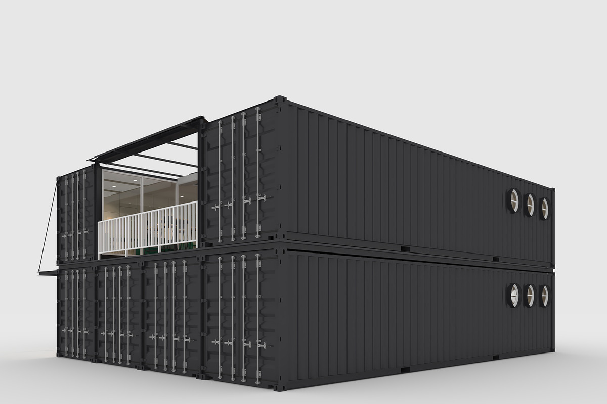 3D Model Container Cafe 13, an Architecture 3D Model by SR 3D Visual (Photo 13 of 20)