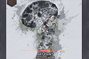Art Paint Photoshop Action, an Action Add-On by Eka Design
