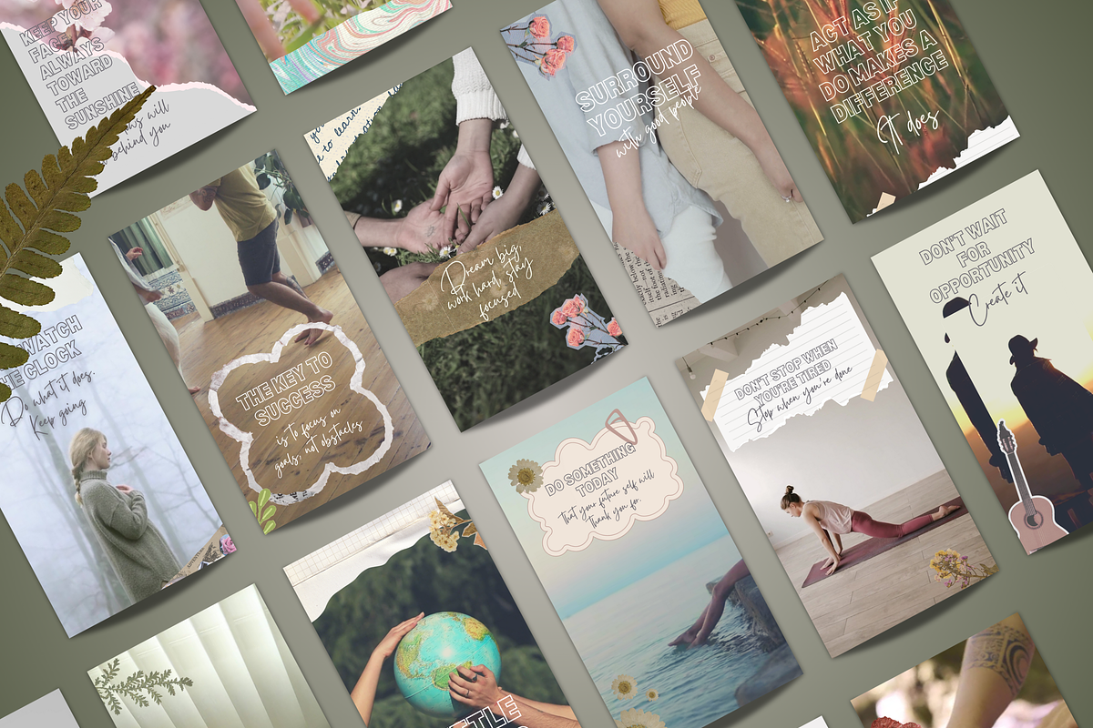 Motivational Boho Reels Templates, a Social Media Template by PaolaroiDesign (Photo 5 of 5)
