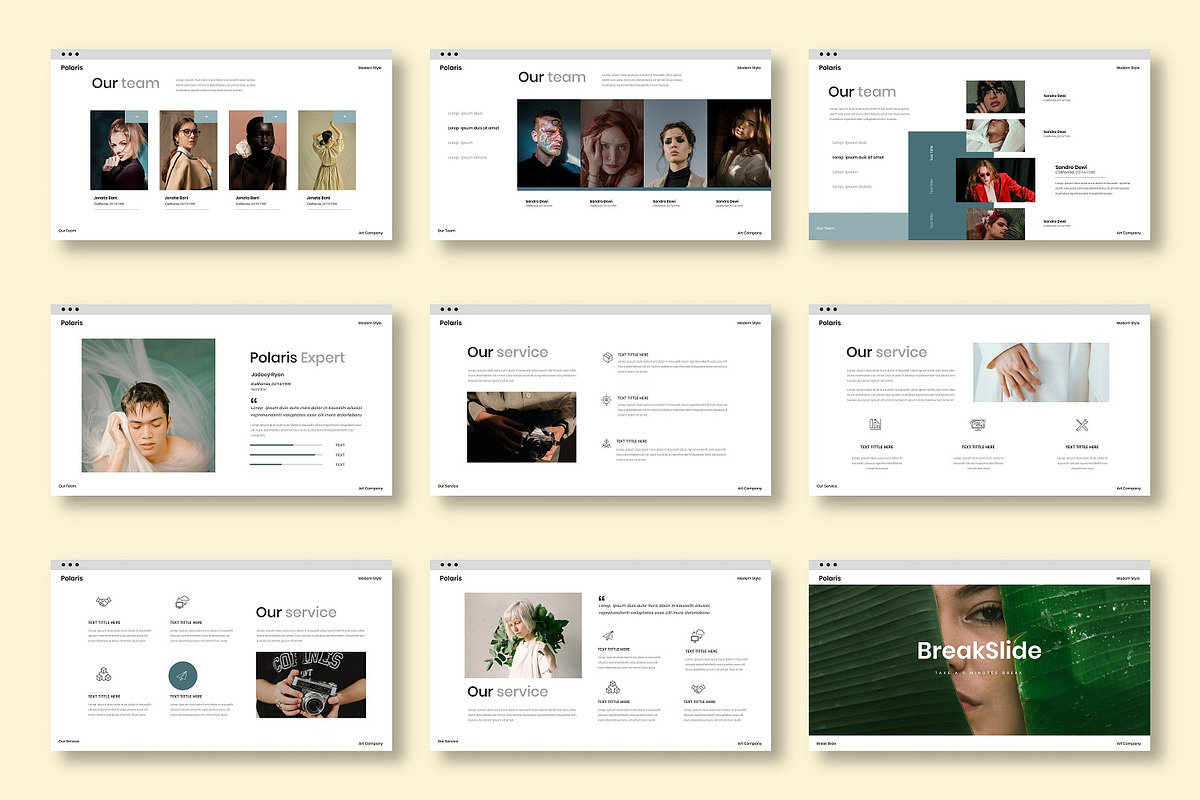 Polaris - Business PowerPoint, a Presentation Template by Dens Creative Studio (Photo 3 of 6)