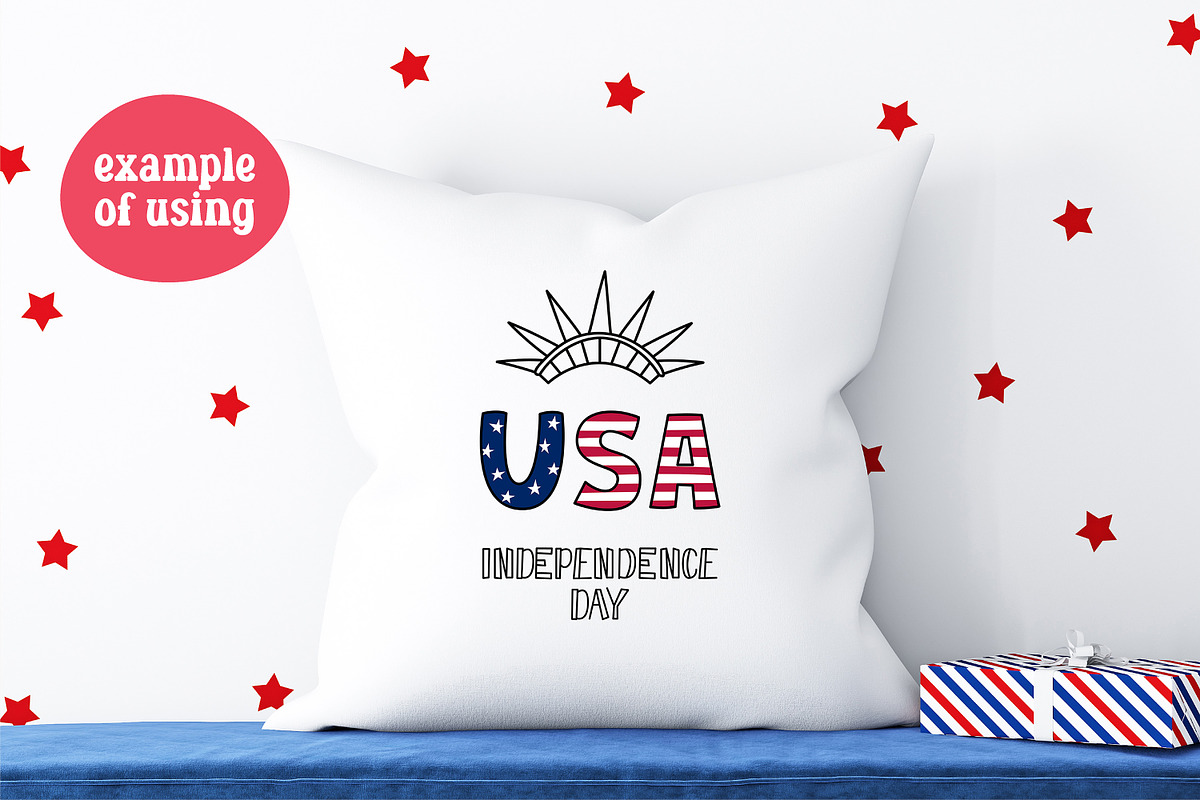Independence Day | USA Doodles, an Object Illustration by AnnaViolet_store (Photo 5 of 9)