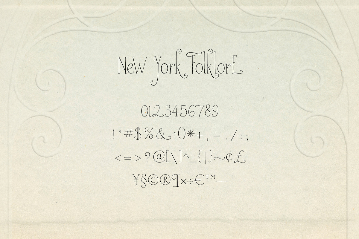 New York Folklore Script Font, a Handwritten Font by Mneme (Photo 7 of 8)