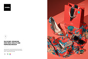 Scarf Heels Wallet Bag Mockup, a Product Mockup by creatsy5 (Thumbnail 1 of 5)