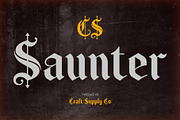 CS Saunter – Old English Font, a Blackletter Font by Craft Supply Co. (Thumbnail 1 of 8)