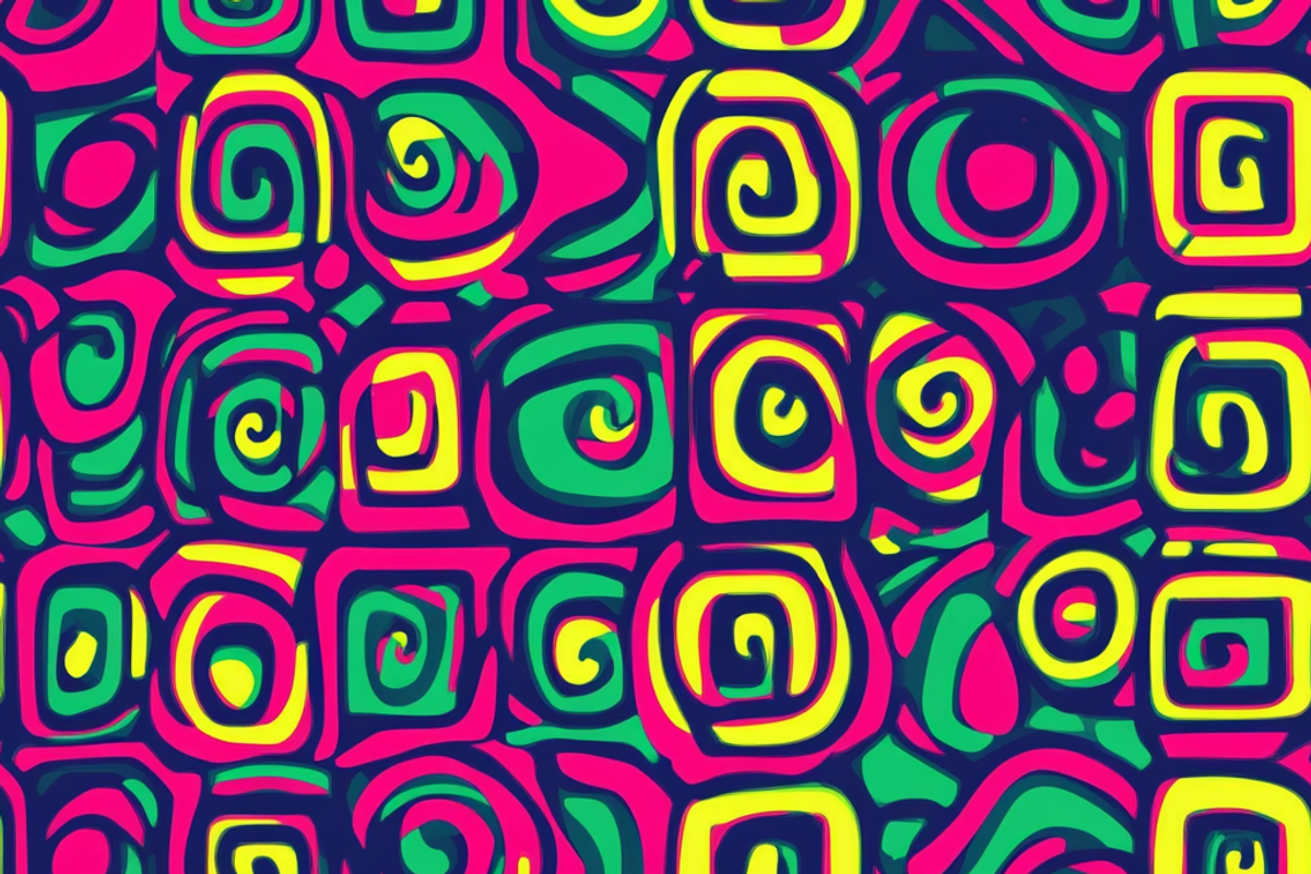 1990's Neon Colors Pattern, a Pattern Graphic by Printable Treasure (Photo 2 of 7)