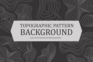 20 Topographic Pattern Background, a Background Graphic by Pikgura