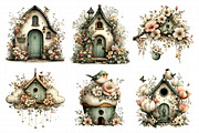 Whimsical Spring Birdhouse Clipart, an Illustration by Daily.Designs (Thumbnail 5 of 8)