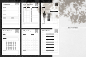 CANVA 25 Fitness Planner Templates