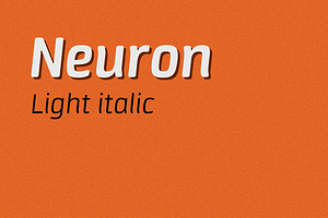 Neuron light italic