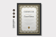058. Achievement Certificate, a Stationery Template by CreativeRezwan (Thumbnail 3 of 3)