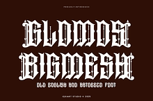 Glomos Bigmesh - Old English Font