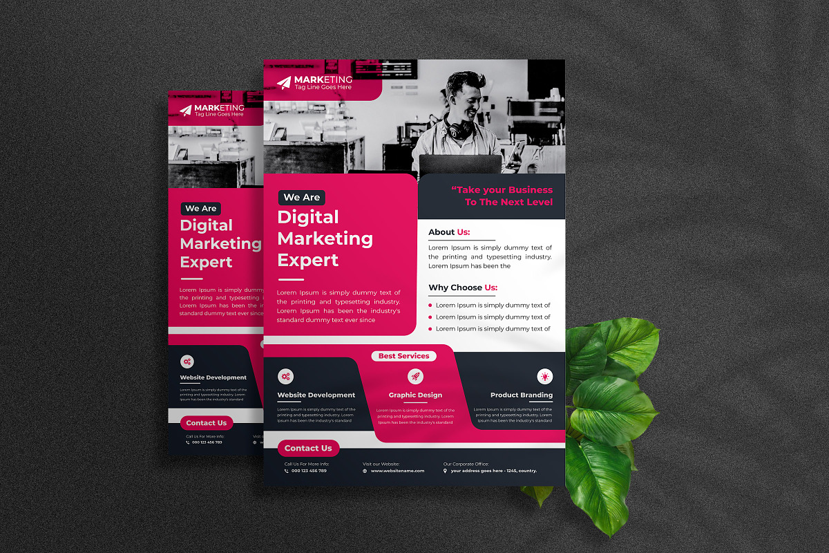Corporate Theme Business Flyer, a Marketing Template by Graphiexperto (Photo 4 of 6)