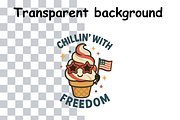 Chillin' with Freedom – Sublimation, a Seasonal Illustration by Smillyy Threads (Thumbnail 2 of 6)