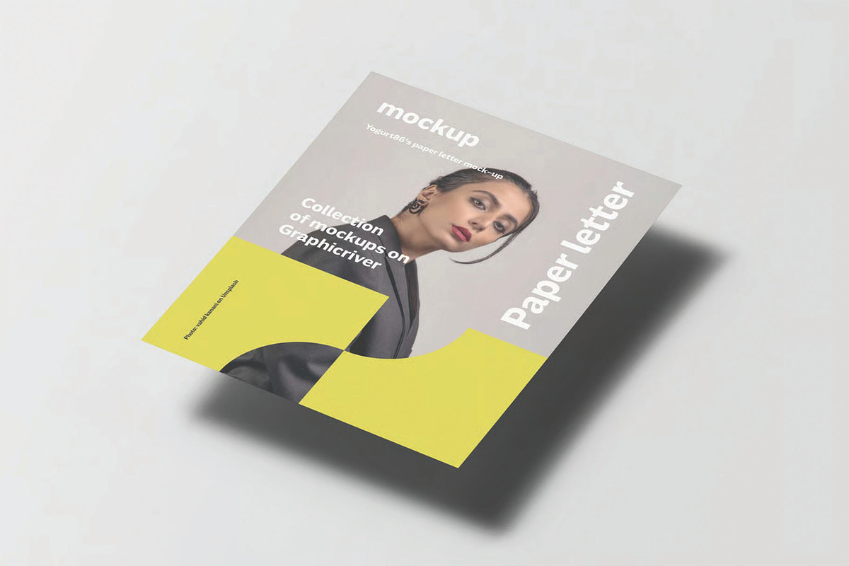 Paper Letter Mockup, an Advertising Mockup by DesignRushMarket (Photo 8 of 16)