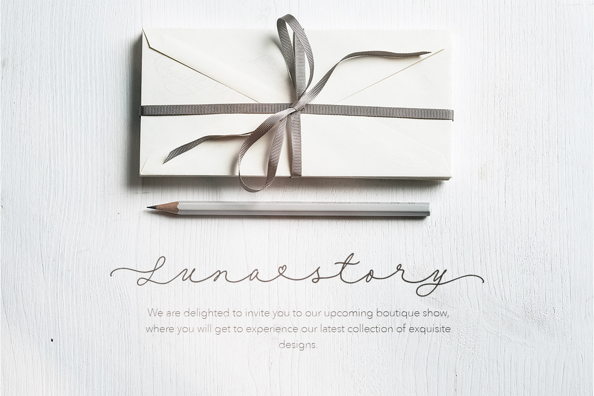 Her Him - Long Handwritten Script, a Script Font by Sarid Ezra (Photo 8 of 9)