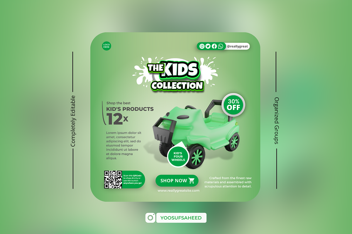 Kids, Children Canva Design Template, a Social Media Template by Exceptionalways (Photo 25 of 35)