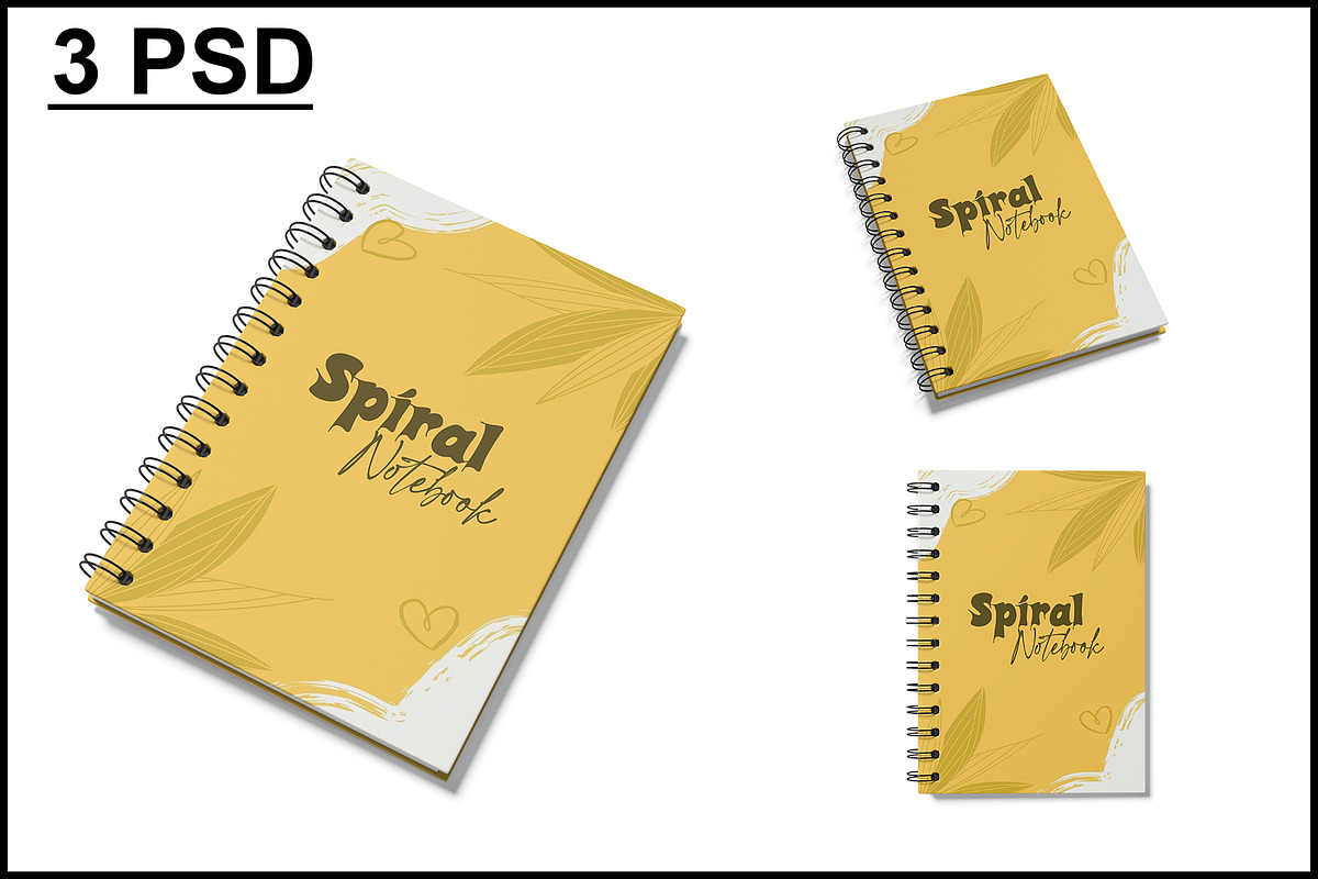 Spiral Notebook Mockup, a Books & Magazine Mockup by mockupbuys (Photo 1 of 8)