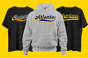 Atlanta - Bold Vintage Sports Font, a Script Font by WhymoreArt (Thumbnail 7 of 16)