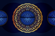 Mandala Oriental Floral art Bundle, a Background Graphic by NJ Himel (Thumbnail 7 of 97)