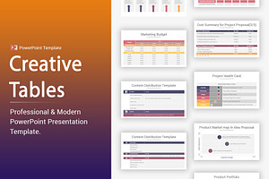 Creative Tables PowerPoint