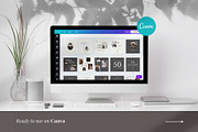 Influencer Instagram Pack | PS CANVA, a Social Media Template by Visuel Colonie® (Thumbnail 4 of 18)