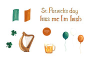 St. Patrick's day - watercolor set, an Object Graphic by KatsiarynaKa (Thumbnail 3 of 12)