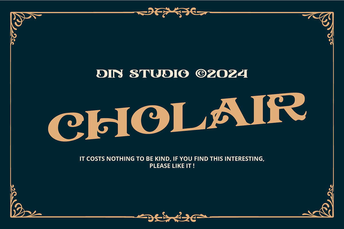 Cholair, a Symbol Font by Vintage Division (Photo 15 of 15)