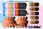 Big Family in Hoodies Clipart, a Person Illustration by ArtedeCatrin (Thumbnail 3 of 12)
