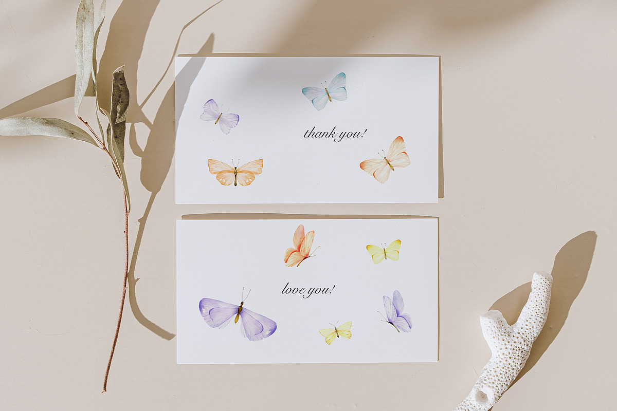 Watercolor Butterfly collection, an Object Illustration by ArtMaslyana (Photo 9 of 9)