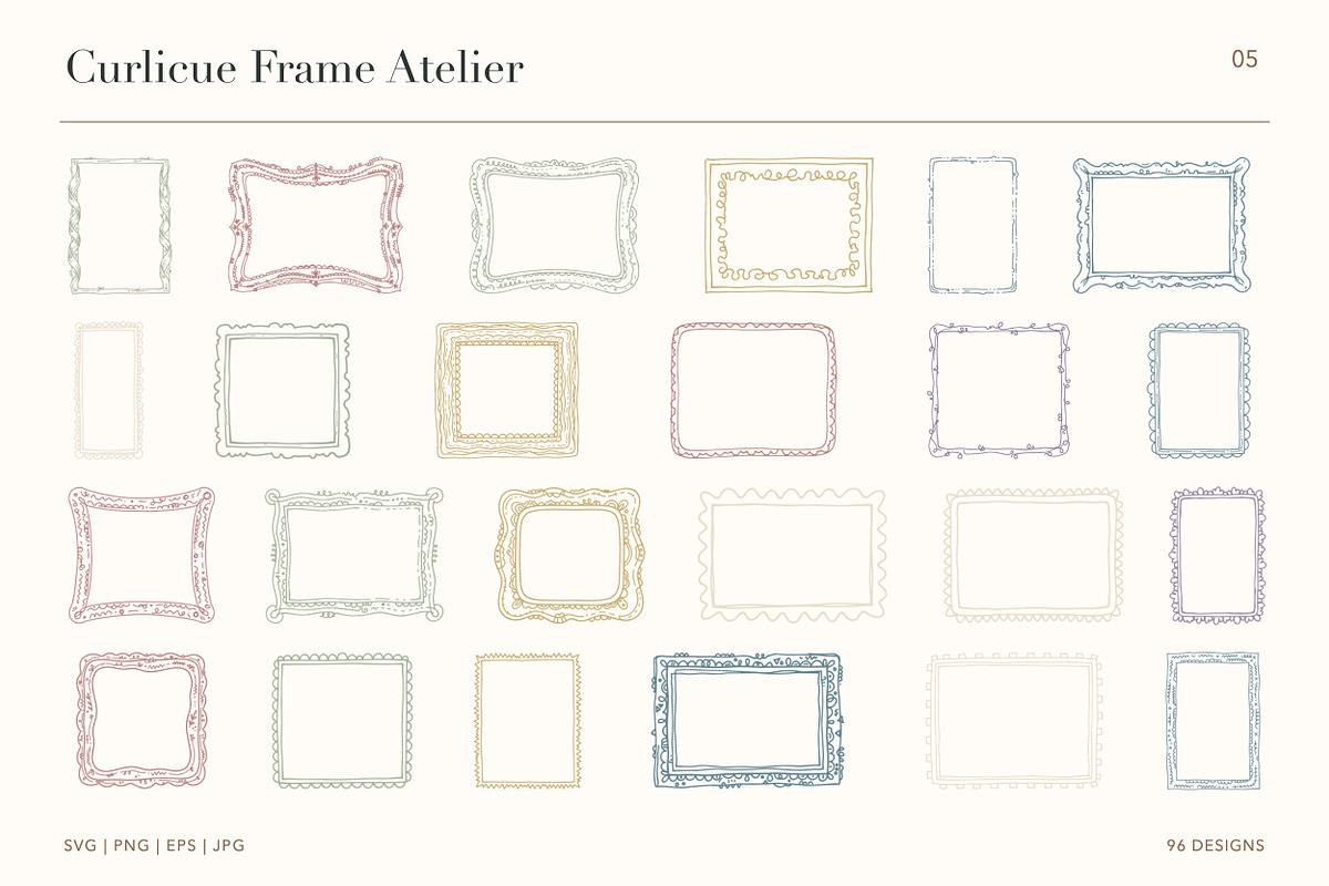 96 Hand-Drawn Frames, an Object Illustration by designvectx (Photo 6 of 7)