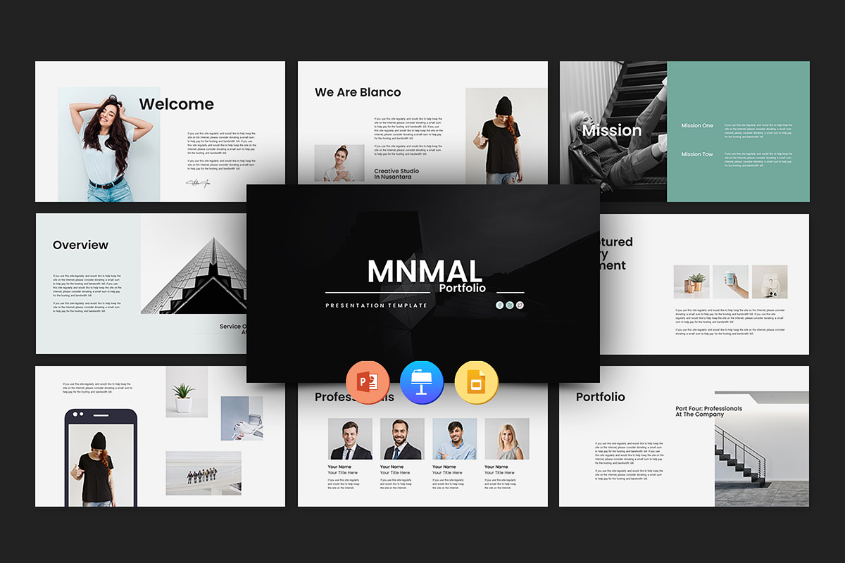 Minimal Portfolio Presentation, a Templates & Theme by Slide_Genius1 (Photo 1 of 5)