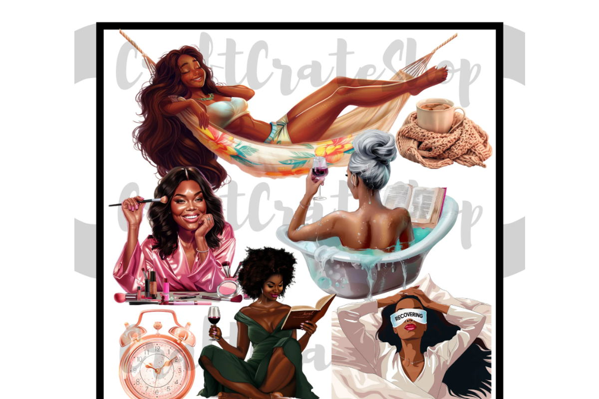Self Love Clipart, an Illustration by CraftCrateShop (Photo 2 of 8)