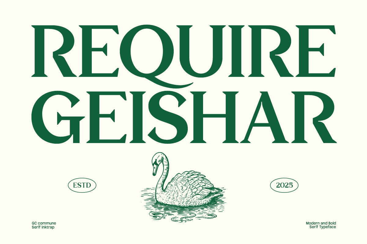 GC Commune – Modern Inktrap Serif, a Serif Font by Glyphonic (Photo 12 of 16)