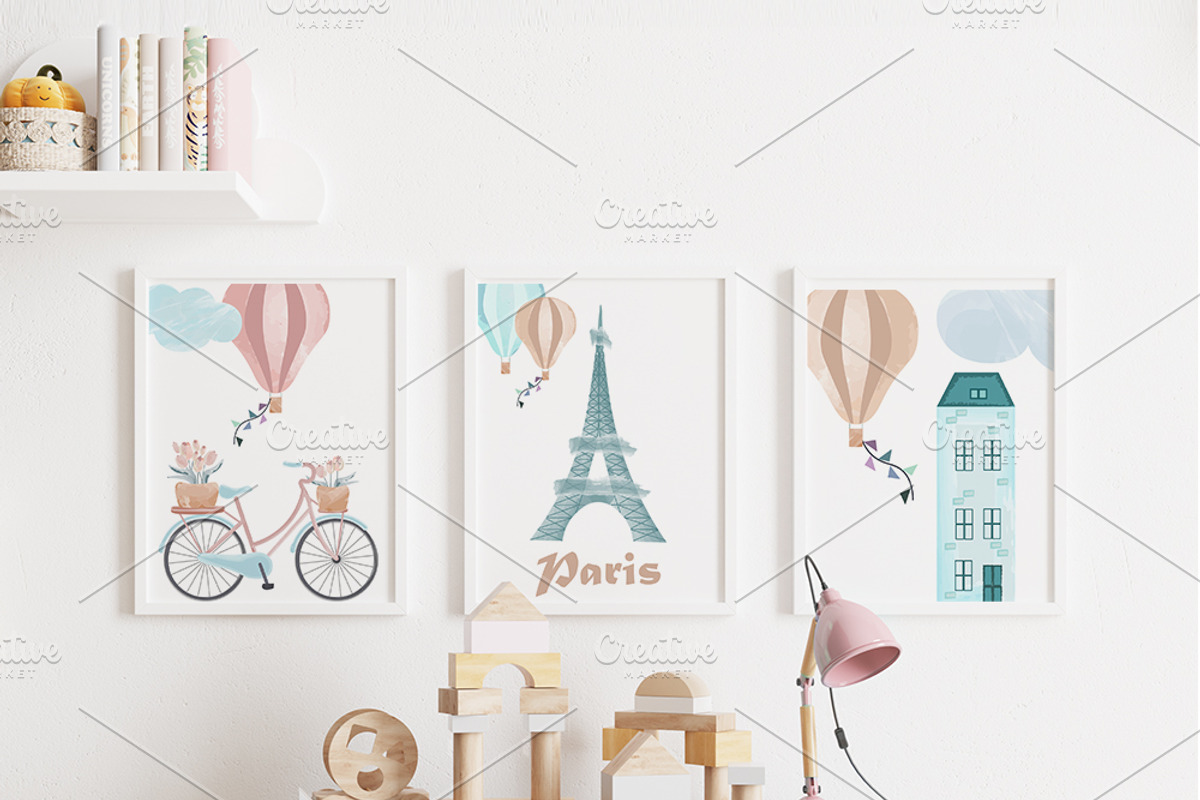 Beige Paris Seamless Pattern Set, a Pattern Graphic by Oksana Dovhopol Art (Photo 11 of 13)