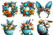 Easter Garden Sublimation Clipart, an Illustration by Designworld (Thumbnail 3 of 5)