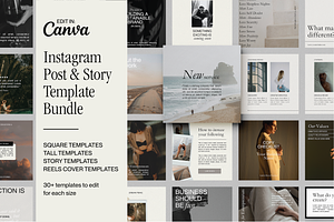 Aesthetic Social Media Templates pt2, a Social Media Template by Brand & Bloom