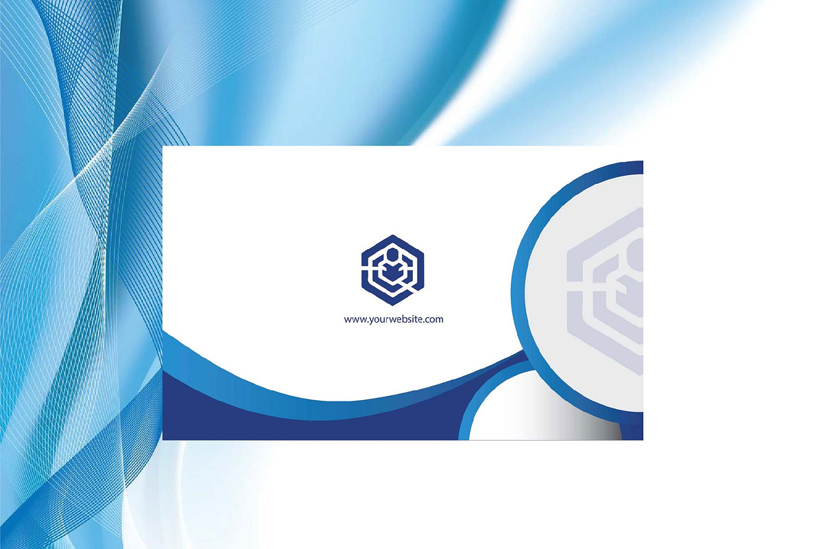 Business Card minimalist Blue, a Business Card Template by dulchaer29 (Photo 3 of 3)